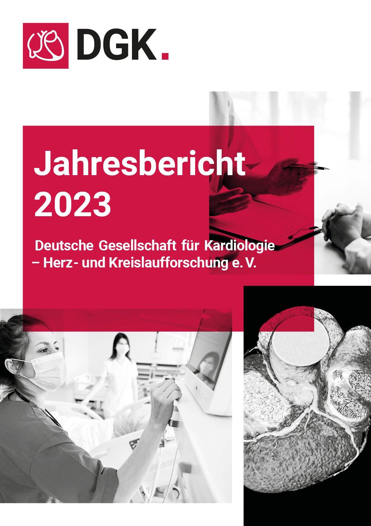 Das Titelblatt des Jahresberichts der DGK 2023